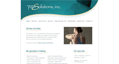 Desktop Screenshot of painsolutionsinc.com